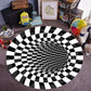 3D Vortex Illusion Carpet Funny Optical Floor Mat Gift for girlfriend for mother mom mum dad father brother boyfriend lover sister best friend housewarming new marriage neighbor surprise special unique