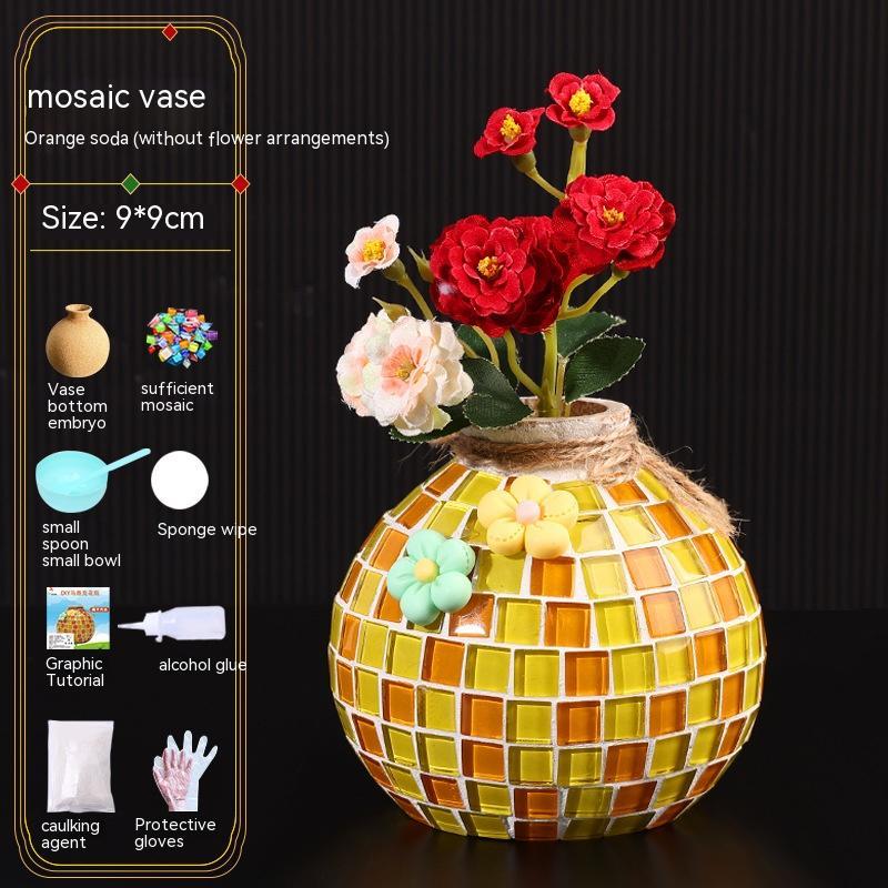 DIY Mosaic Vase Handmade Material Kit (25 Options)