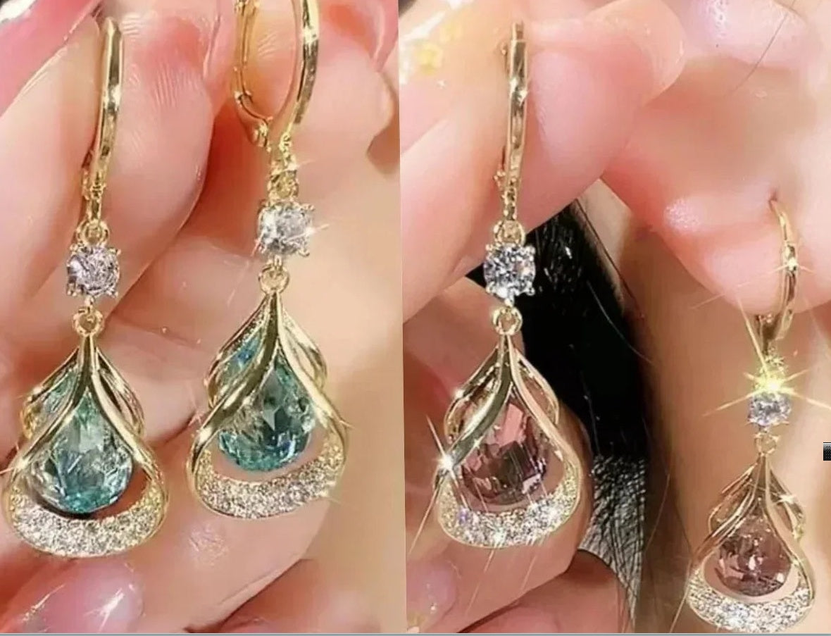 Micro Inlaid Zircon Exquisite Elegant Luxury High-end Earrings