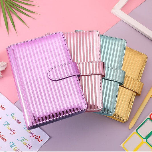 A6 Budget Binder - Stripe Pattern (4 colors)