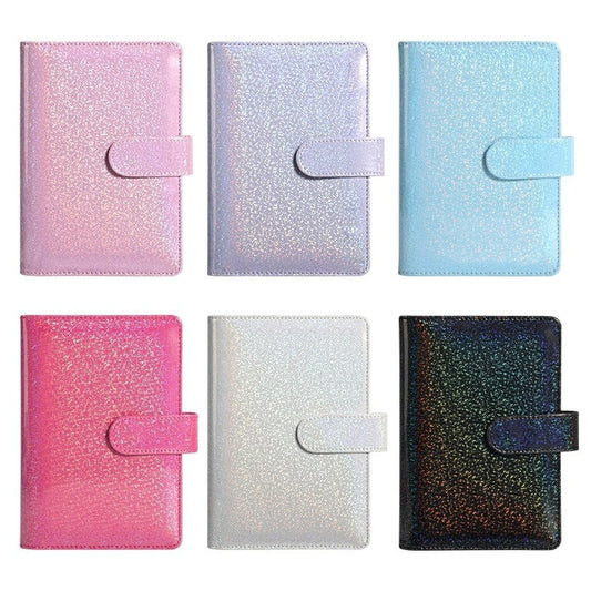 A6 Budget Binder - Sparkle Color with Button (6 colors)