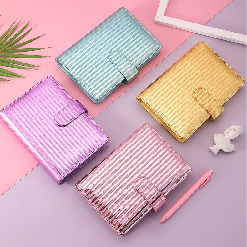 A6 Budget Binder - Stripe Pattern (4 colors)