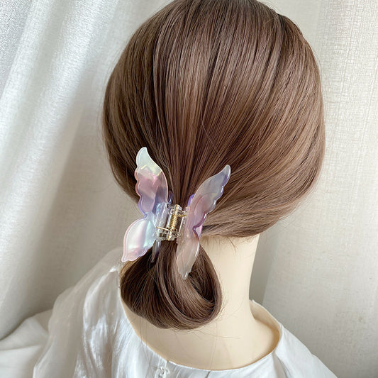 French Vintage Butterfly Acetate Hair Clip