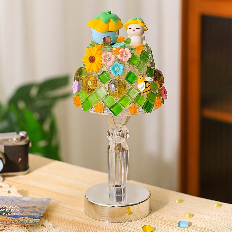 DIY Mosaic Table Lamp Handmade Material Kit