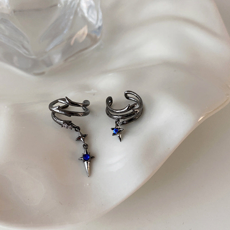 Zircon Star Metal Ear Cuff Female Personality All-match Temperament Without Pierced Earrings
