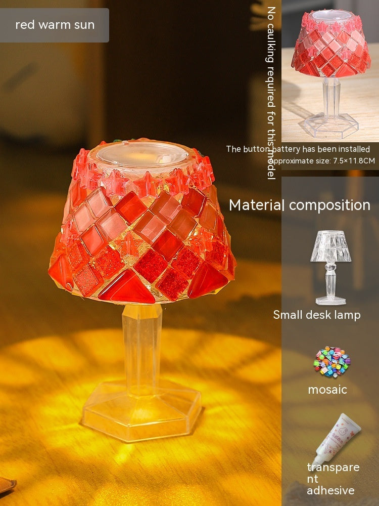 DIY Mosaic Table Lamp Handmade Material Kit