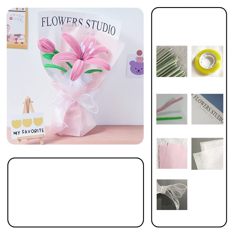 DIY Twist Stick Creative Sunflower Bouquet Homemade Material Pack