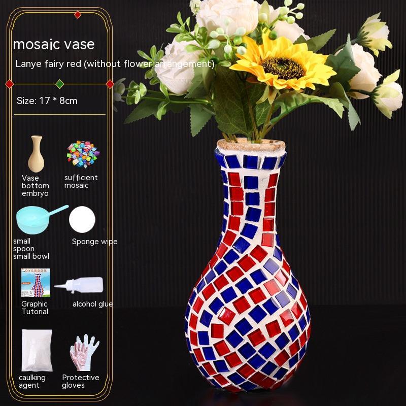 DIY Mosaic Vase Handmade Material Kit (25 Options)