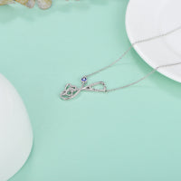 YFN S925 Sterling Silver Stethoscope Nurse Necklace