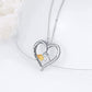 YFN Mother and Child Hands Love Heart Pendant Necklace Jewelry for Women I Love You Forever (US only)