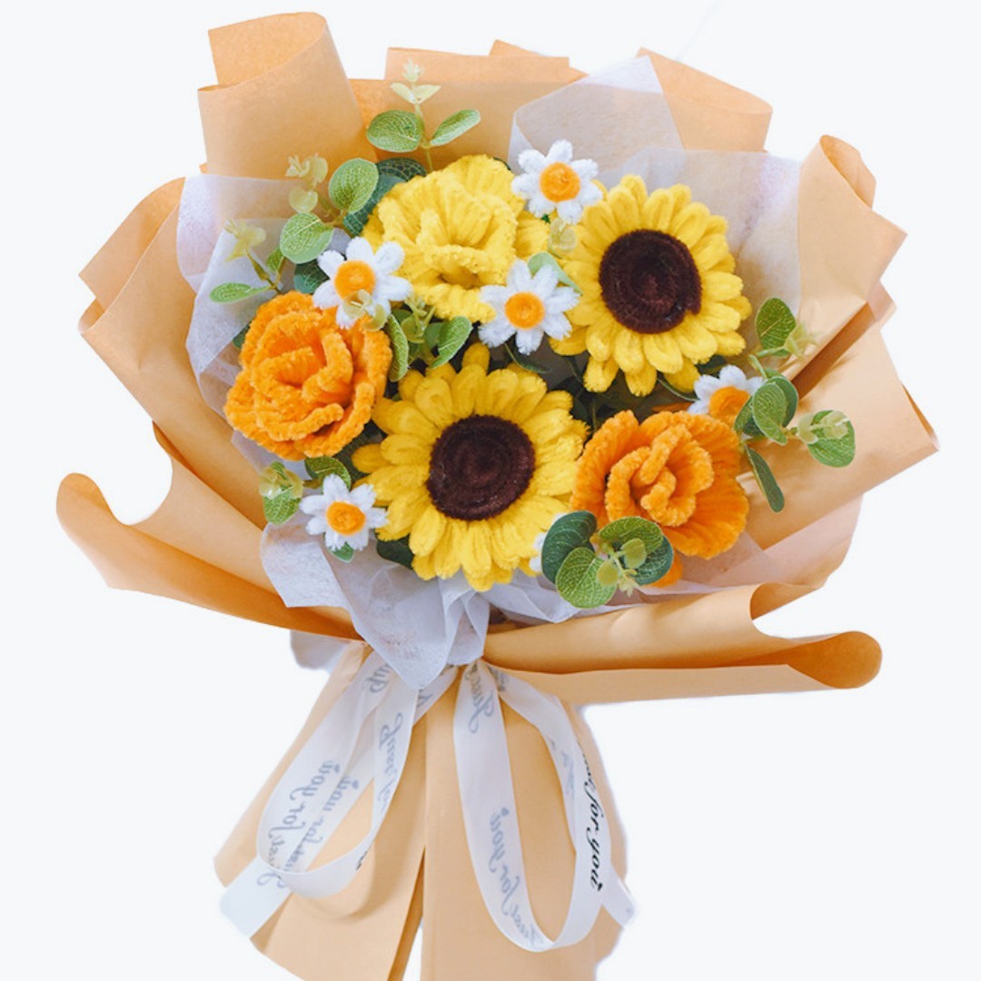 DIY Twist Stick Creative Sunflower Bouquet Homemade Material Pack