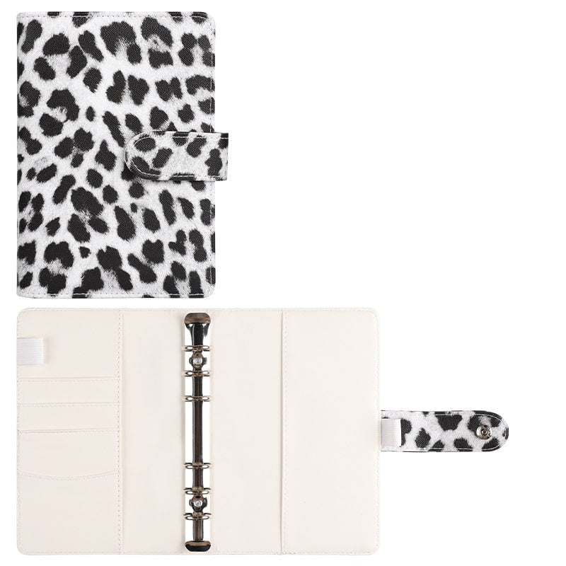 A6 Budget Binder - Leopard Print with Button (4 colors)