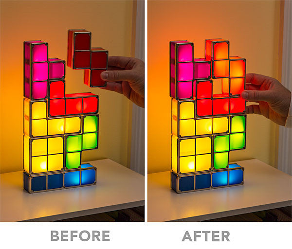 creative tetris lamp building blocks usb charging night light
