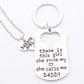 2 pieces daddy & daughter necklaces (or a keychain) father's day necklace + keychain