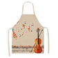 cotton linen musical kitchen apron 20
