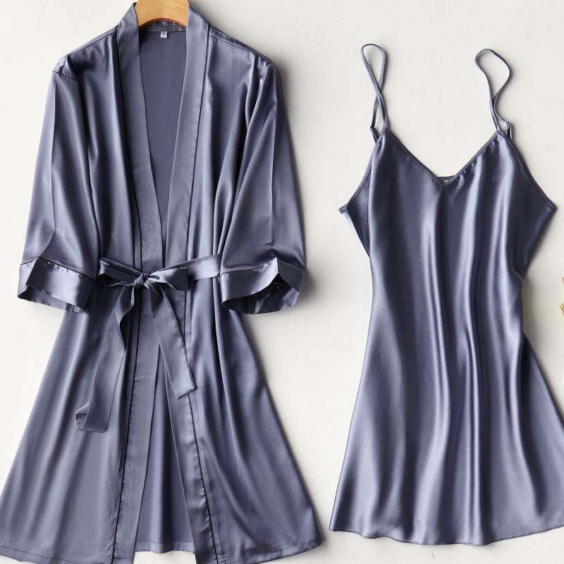 two-piece suspender nightgown pajamas