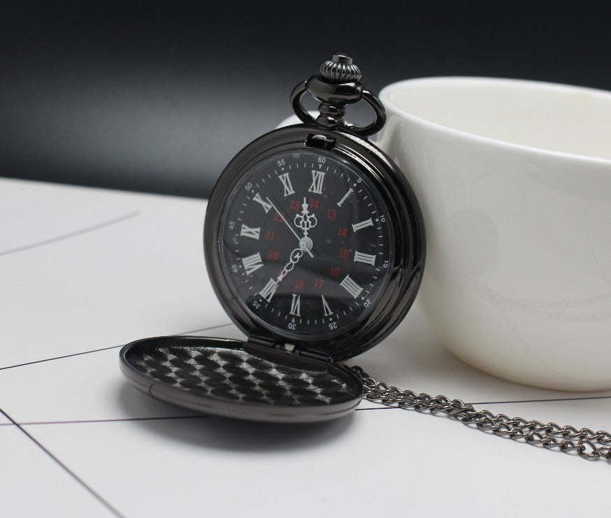 "to my dad" vintage quartz pocket watch