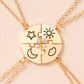 jigsaw puzzle 4-pcs rhinestone necklaces for best friends / sisters / brothers