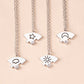 jigsaw puzzle 4-pcs rhinestone necklaces for best friends / sisters / brothers