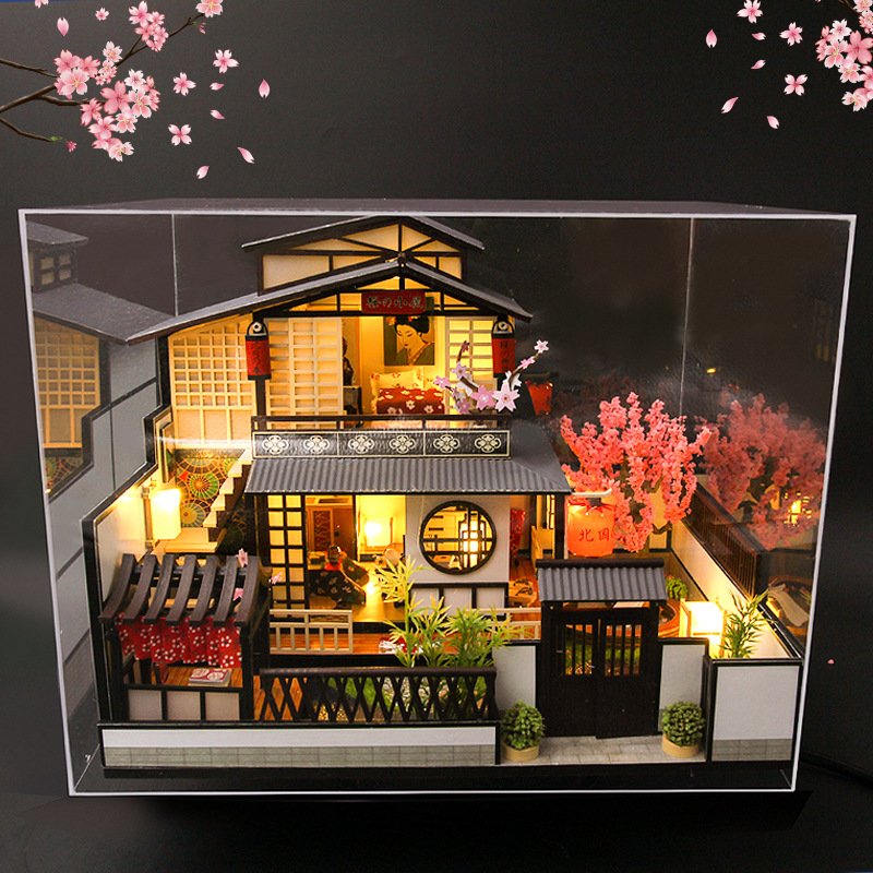 japanese diy miniature dollhouse with furniture