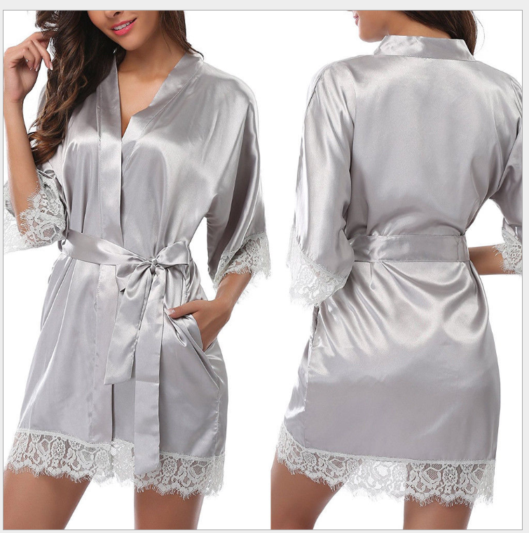 cozy satin plus size pajamas robe