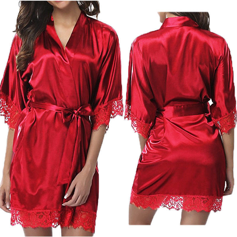 cozy satin plus size pajamas robe