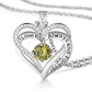 interlocking crystal heart birthstone necklace august