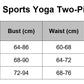 crop top sports yoga two-piece wear